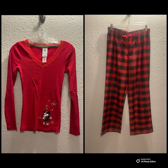 Disney Minnie Mouse Pajama Set - Picture 1 of 8